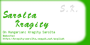 sarolta kragity business card